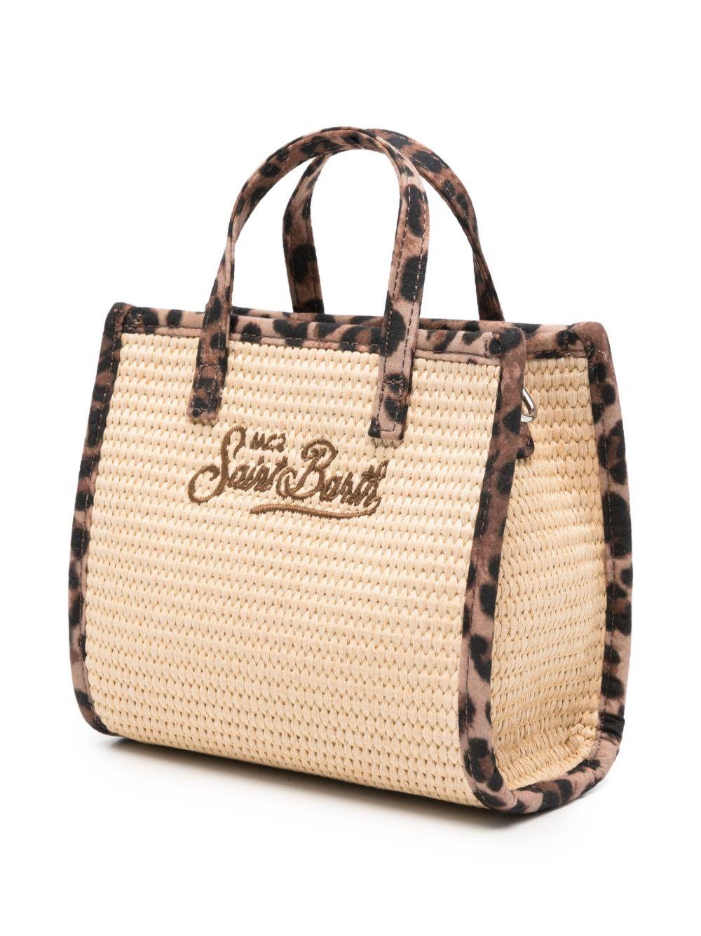 Borsa Vivian mini MC2 Saint Barth beige con dettagli animalier VIVM001 02781L MC2 ST. BARTH KIDS 
