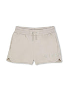 Shorts per bambina Givenchy Kids grigio con logo sulla gamba H30795 184 GIVENCHY KIDS 