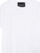 T-shirt per bambino John Richmond Junior bianca con dettaglio logo RGP26017TS WHITE JOHN RICHMOND KIDS 