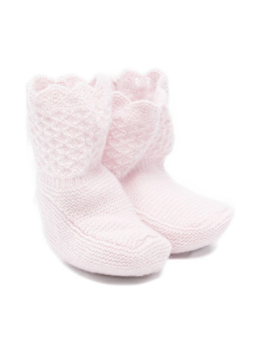 Scarpine primi passi per neonata Paz Rodríguez rosa con orlo smerlato 018-113160 37 H109 PaZ RODRIGUEZ 