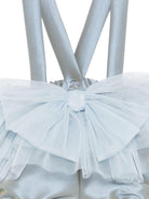 Shorts per neonata A'lapage azzurro con dettaglio fiocco sul davanti AL73B CELESTE A'LAPAGE KIDS 