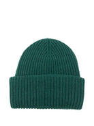 Berretto per bambini MC2 Saint Barth Kids verde con toppa con logo BRR0001 02305I MC2 ST. BARTH KIDS 