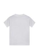 T-shirt per bambino Fendi Kids bianco con stampa marina JMI505 7AJ F0TU9 FENDI KIDS 