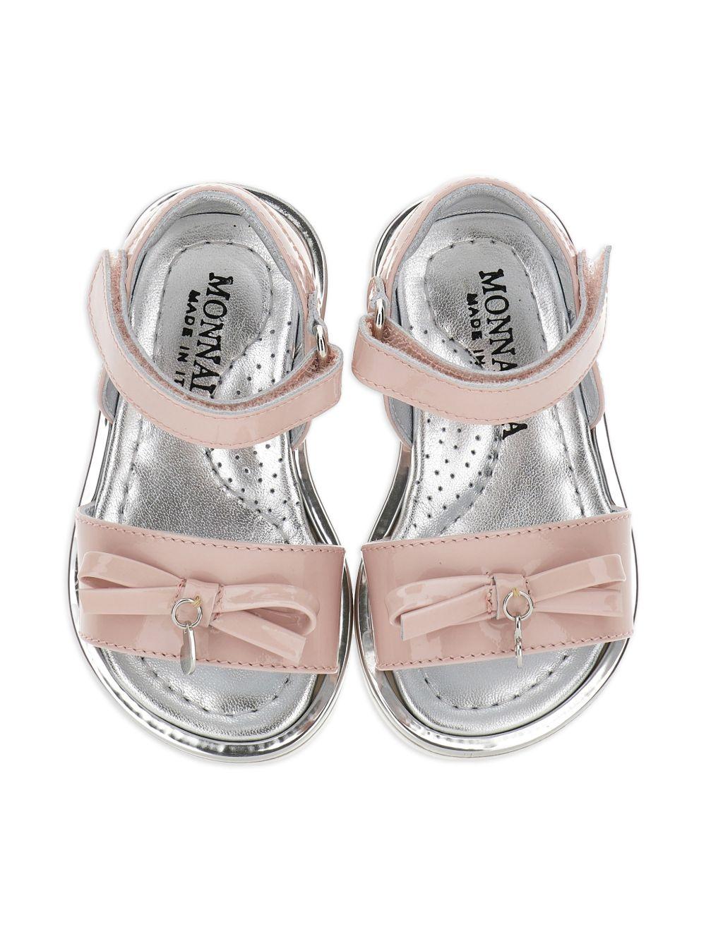 Sandali per bambina Monnalisa rosa con dettaglio fiocco 83G010 7706 0091 MONNALISA KIDS 
