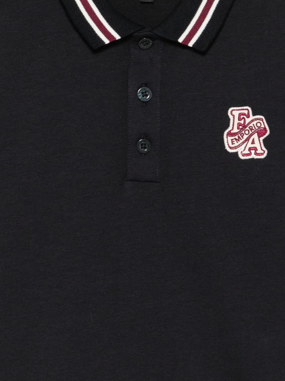 Polo per bambino Emporio Armani Kids blu a maniche corte EB001381 AF13715 UB118 EMPORIO ARMANI KIDS 