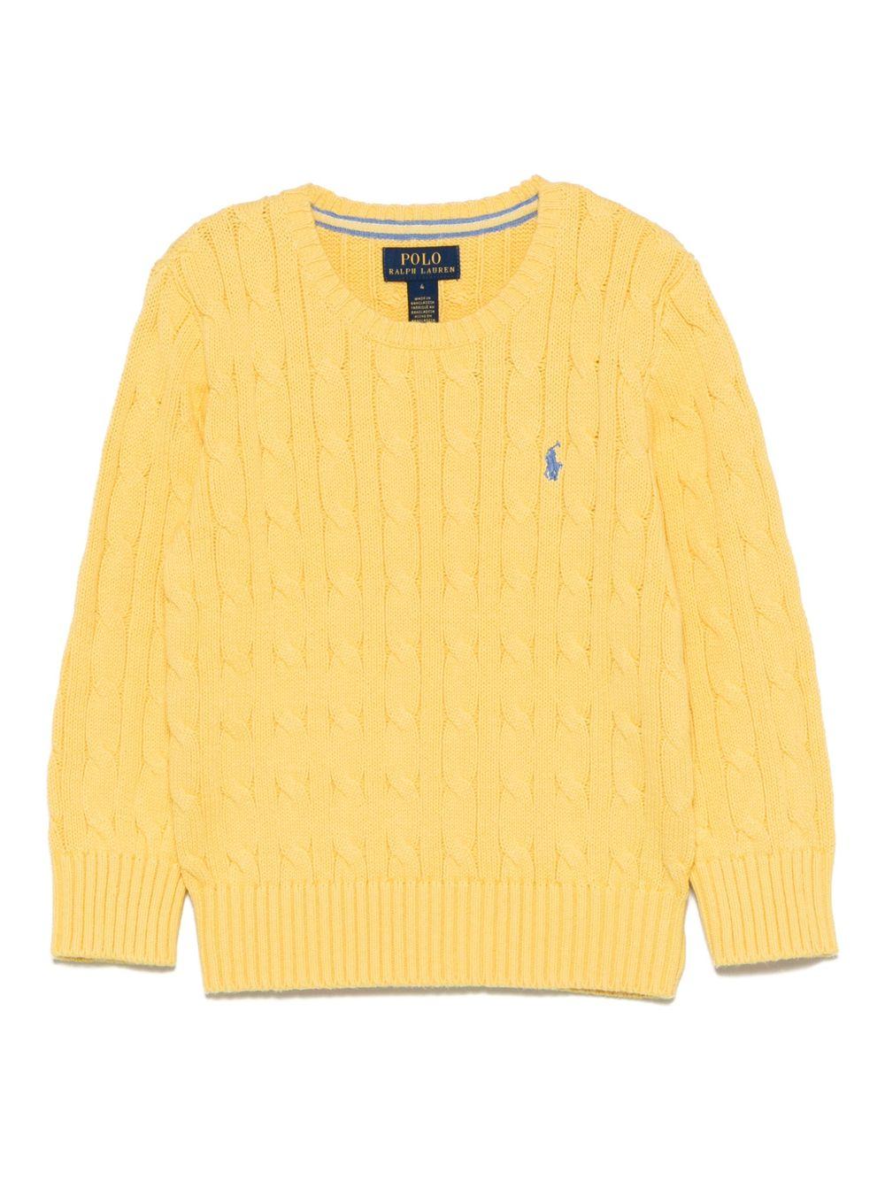 Maglione per bambino Polo Ralph Lauren Kids giallo con caratteristico motivo Polo Pony 322702674 507 Ralph Lauren kids 