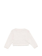 Cardigan per neonata La Stupenderia beige con scollo quadrato 2SCSC51 805 S63 LA STUPENDERIA KIDS 