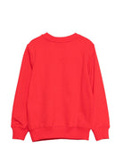 Felpa per bambini Moschino Kids rosso con applicazione Teddy Bear HUF09XLCA19 50109 MOSCHINO KIDS 