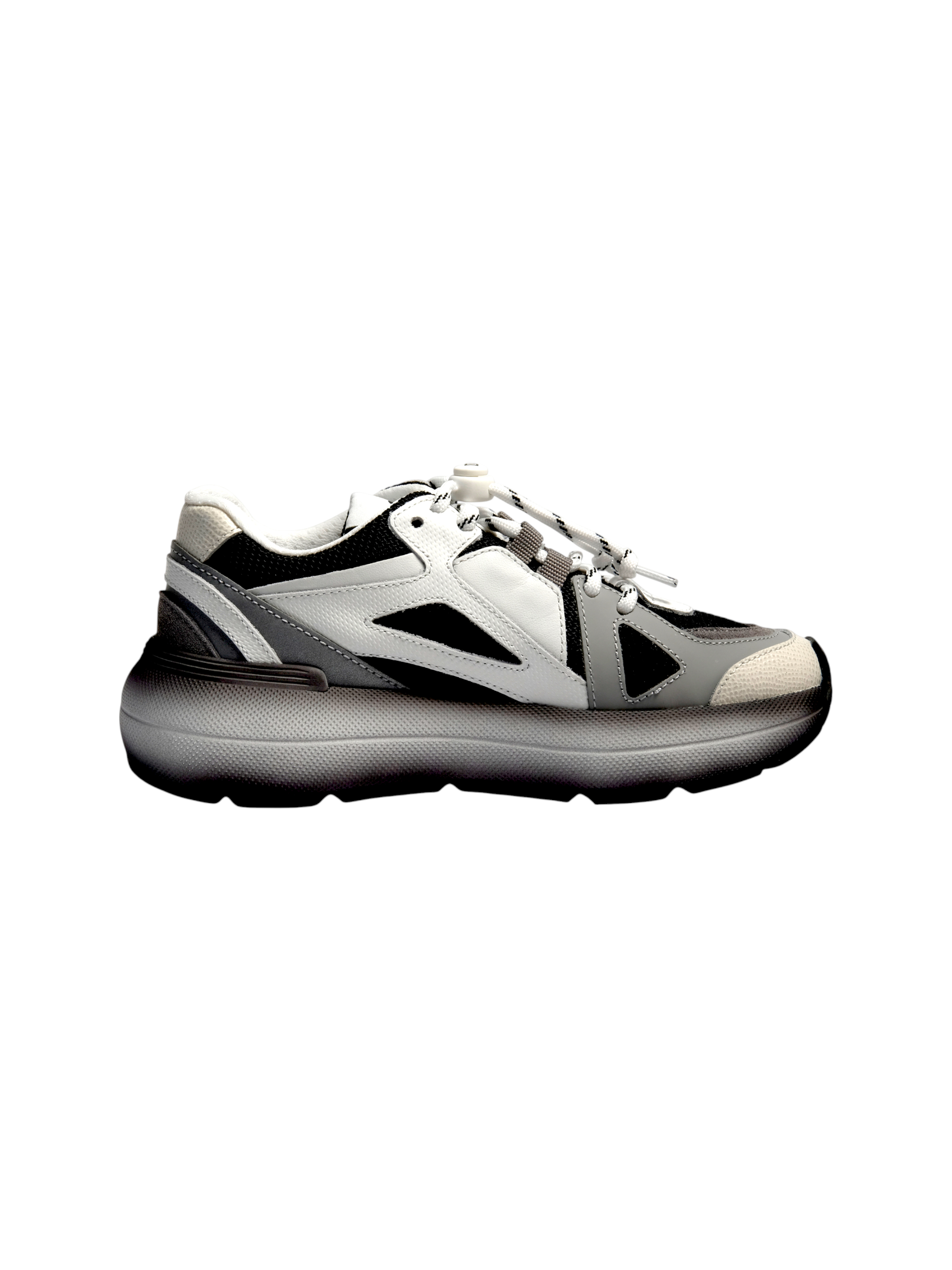Sneakers per bambini Dolce & Gabbana Kids bianco e nero con dettaglio logo sulla suola DA5290 AX260 8V023 DOLCE & GABBANA KIDS 