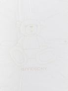 Coperta per bambini Givenchy Kids bianca con motivo orsacchiotto H31246 10P GIVENCHY KIDS 