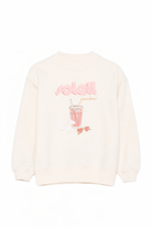 Felpa per bambina Bonpoint bianco sporco con stampa grafica S06GSWK00012 103 BONPOINT KIDS 