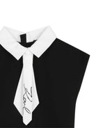 Abito per bambina Karl Lagerfeld Kids nero con gonna plissettata Z31151 M41 KARL LAGERFELD KIDS 