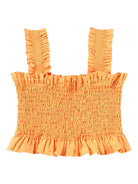 Top per bambina Molo Rolfia arancione con dettaglio con ruches 2S26C401 5475 MOLO KIDS 
