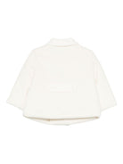 Cappotto a doppiopetto per neonata La Stupenderia bianco con colletto classico 1TCGB13 H32 LA STUPENDERIA 