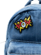 Zaino per bambini Moschino Kids denim con toppe ricamate MUX05RL0E34 40646 MOSCHINO KIDS 