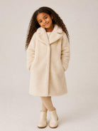 Cappotto per bambina Monnalisa Kids biege con colletto 17H109 8034 0001 MONNALISA KIDS 