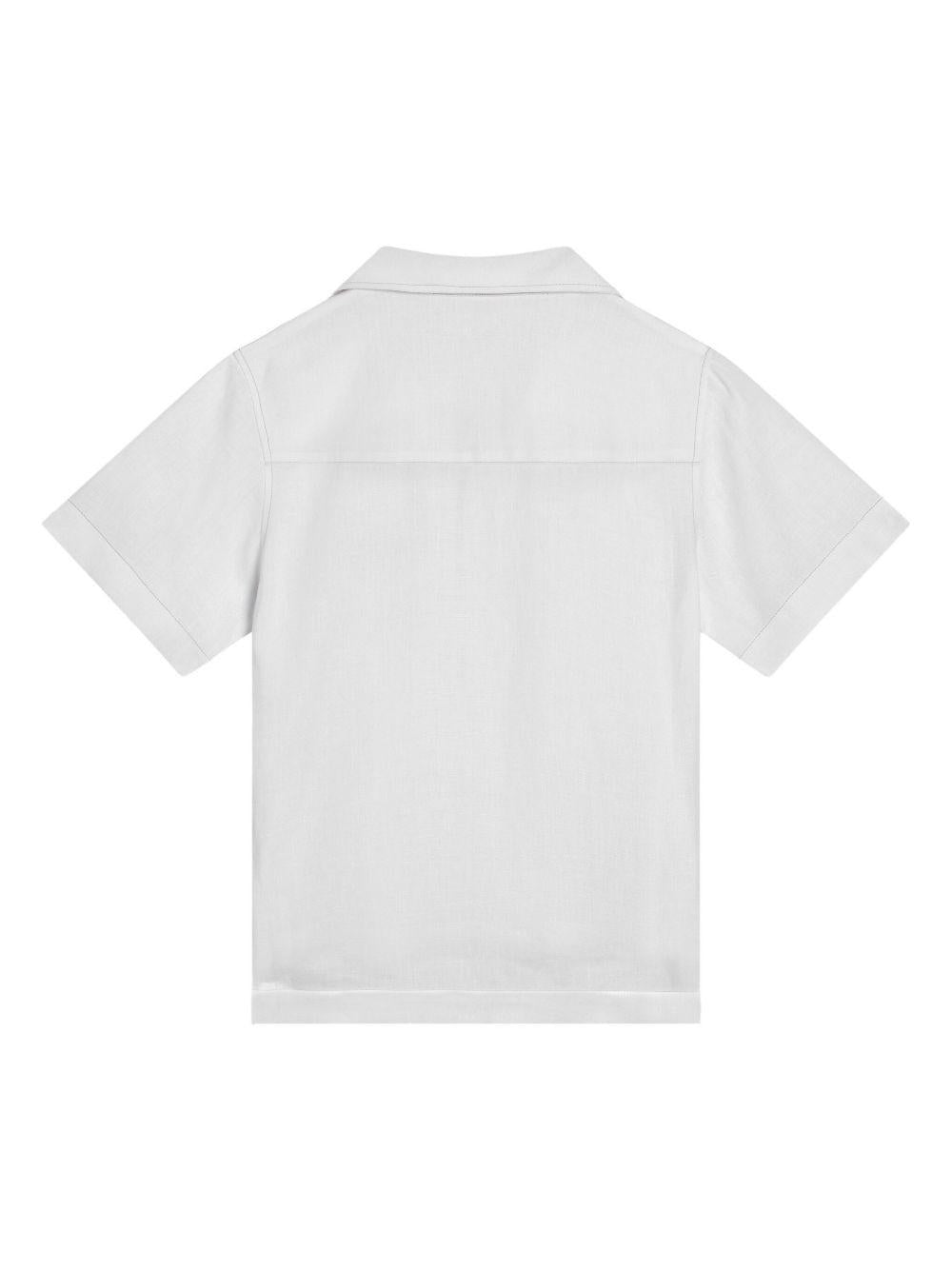 Camicia per bambino Dolce & Gabbana Kids bianco con ricamo L44S24 FU4LH W0800 DOLCE & GABBANA KIDS 