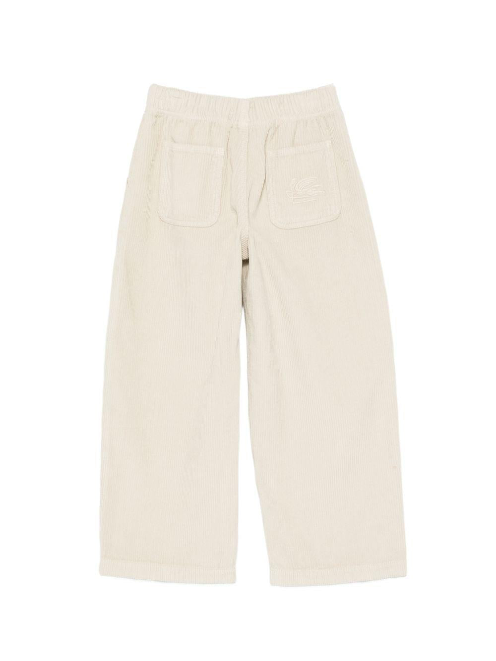 Pantaloni per bambino Etro Kids beige con trama a coste GZ6H40 Z4073 108 ETRO KIDS 