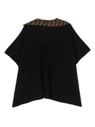 Mantella per bambini Fendi Kids nero reversibile con motivo FF JFQ056 AKLS F1M0T FENDI KIDS 