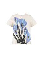T-shirt per bambina Molo bianca con stampa floreale 2S26A213 5005 MOLO KIDS 