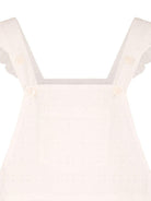 Tuta intera per bambina MC2 Saint Barth Kids bianco a fiori con cut-out TEM001 03016H MC2 ST. BARTH KIDS 