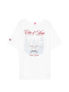 T-shirt per bambino MC2 Saint Barth Kids bianco con stampa logo PRL0001 00384L MC2 ST. BARTH KIDS 