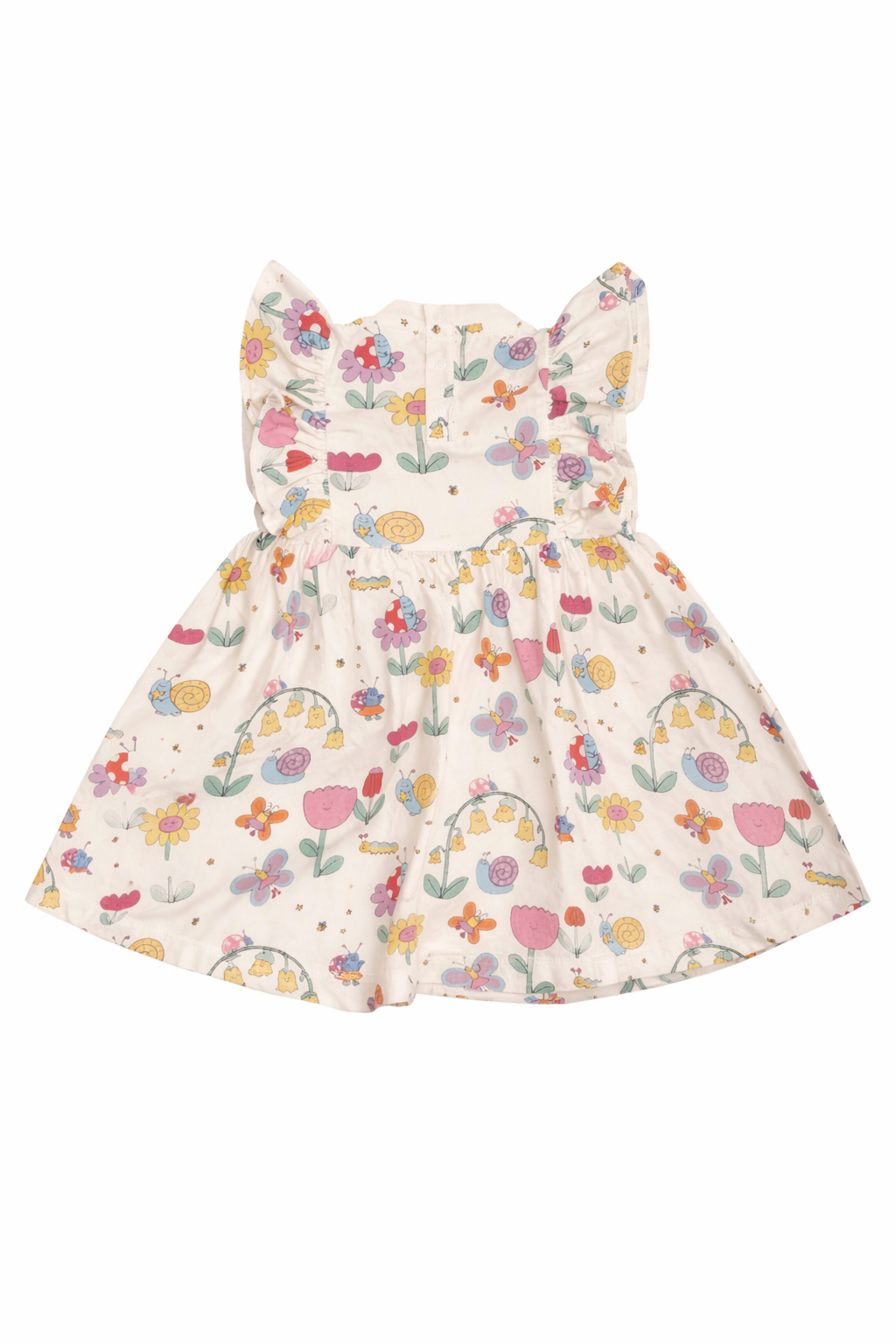 Abito per neonata Stella McCartney Kids bianco con stampa grafica all-over TY1011 Z3574 101MC STELLA McCARTNEY KIDS 