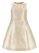 Abito per bambina Monnalisa beige con mantella con decorazione floreale 71G919RM 7997 0003 MONNALISA KIDS 