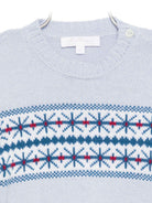 Maglione per neonato Mariella Ferrari azzurro con decorazione ricamata MGF6 151 MARIELLA FERRARI 