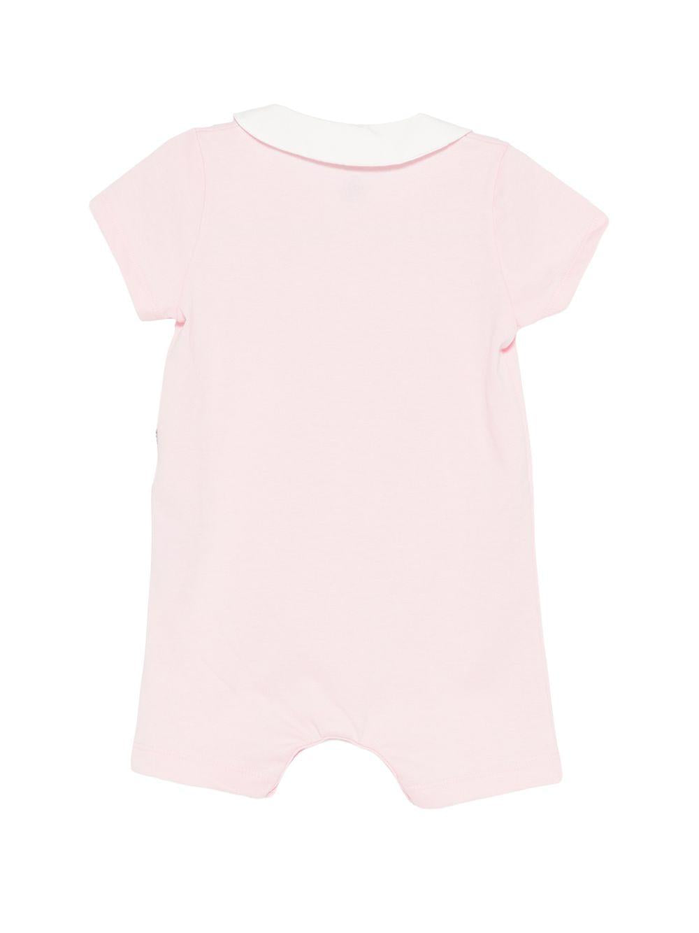 Tutina per neonata Petit Bateau rosa con colletto alla Peter Pan A0FSZ 01 PETIT BATEAU KIDS 