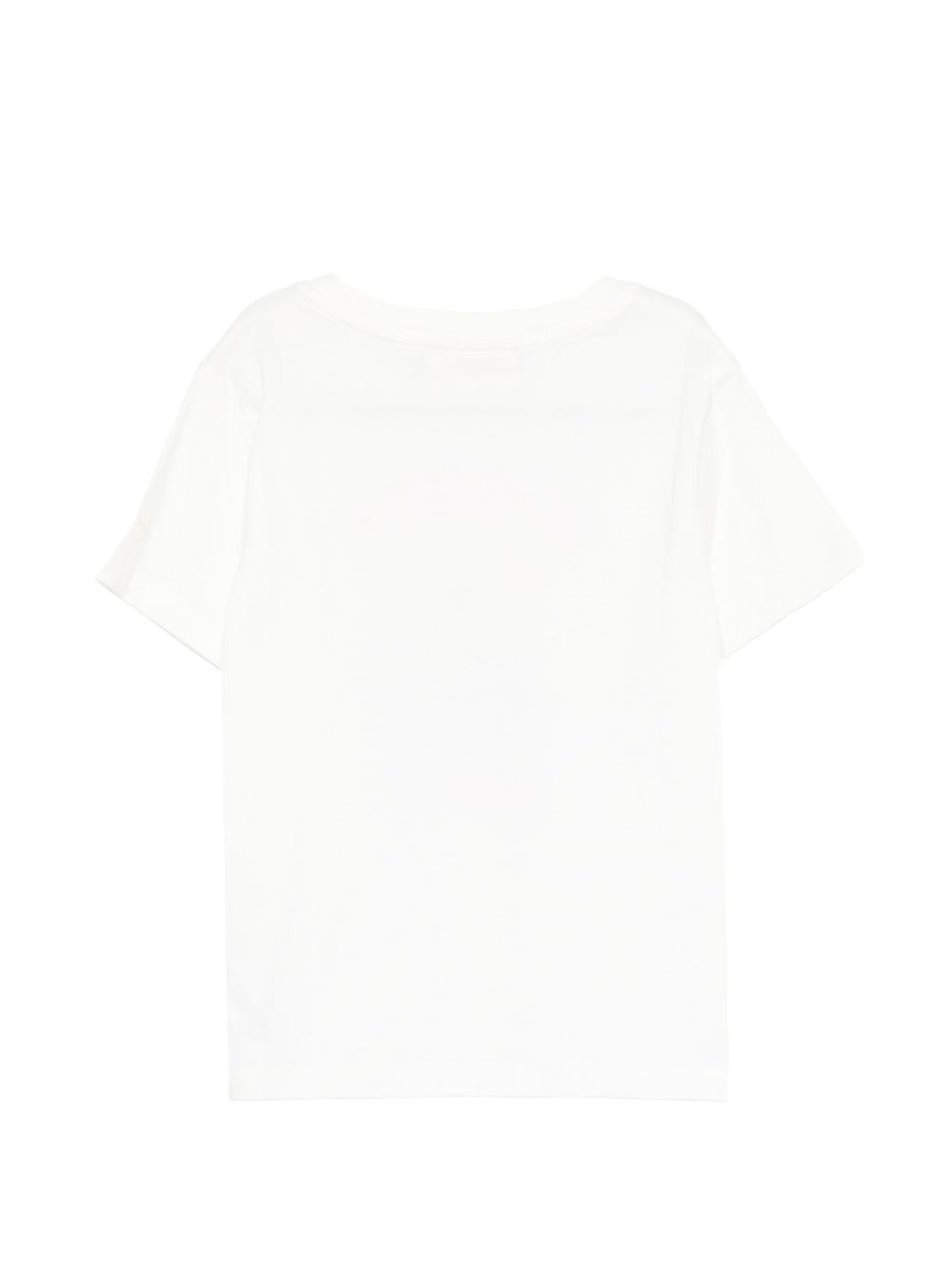 T-shirt per bambina MC2 Saint Barth Kids bianca con stampa grafica ELLY001 03866L MC2 ST. BARTH KIDS 