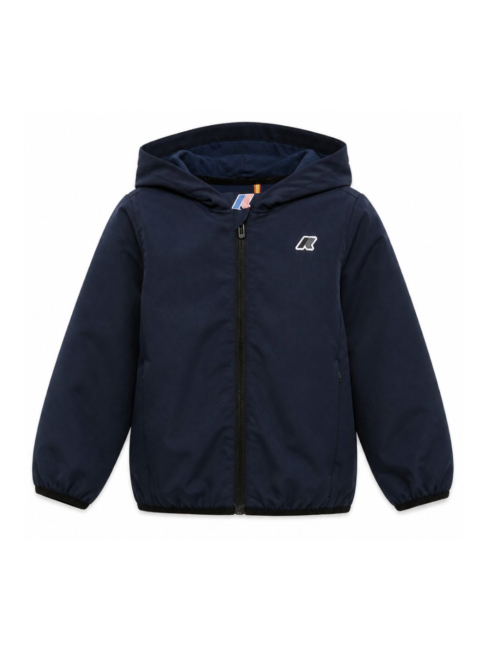 Giubbino per bambino K Way Kids P. Journeer blu con toppa con logo K4133FW K89 K-WAY KIDS 