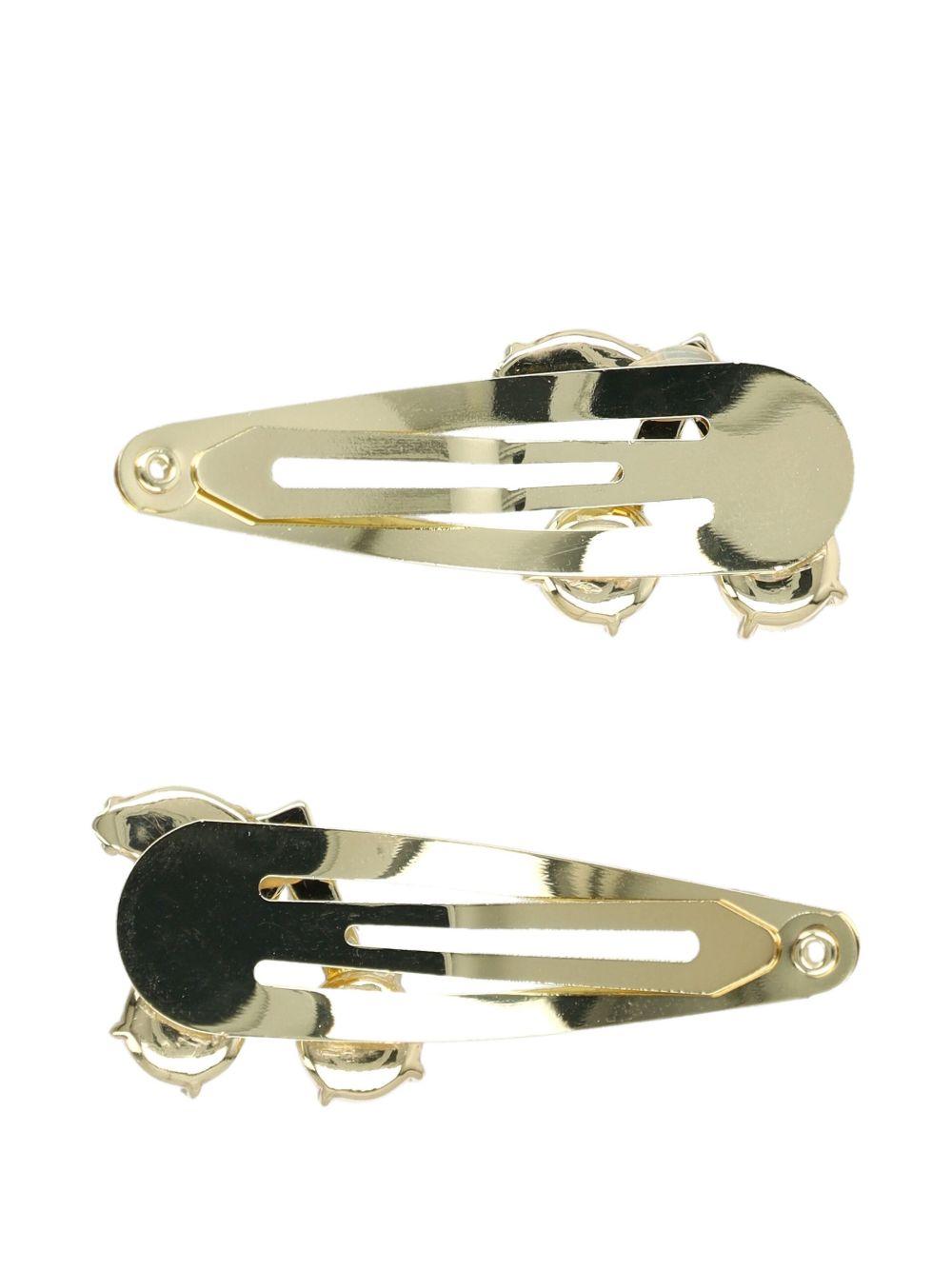 Fermagli per capelli per bambina Bonpoint color oro con decorazione a forma di ciliegie S06GHAW00008 021 BONPOINT KIDS 
