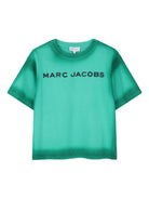 T-shirt per bambino The Marc Jacobs Kids verde con dettaglio logo W60769 73D THE MARC JACOBS KIDS 