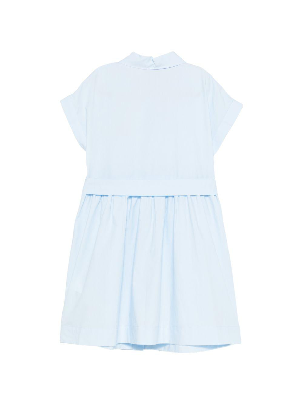 Abito per bambina Moschino Kids azzurro con stampa Teddy Bear HAV0EOLLA10 40543 MOSCHINO KIDS 