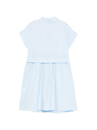 Abito per bambina Moschino Kids azzurro con stampa Teddy Bear HAV0EOLLA10 40543 MOSCHINO KIDS 