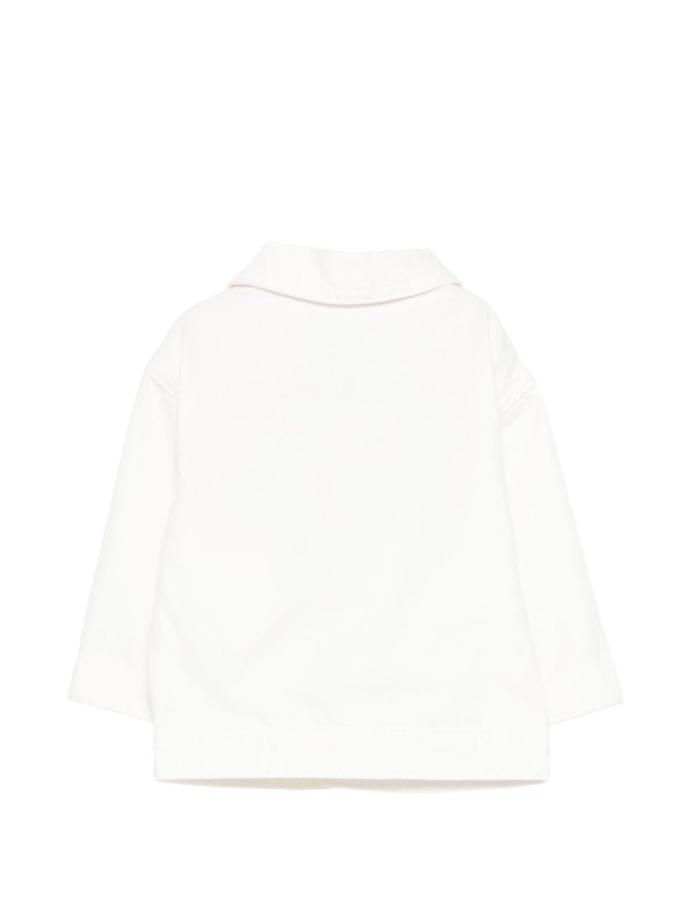 Giacca denim per neonato Stella McCartney Kids bianca con applicazione TY2527 Z2661 101 STELLA McCARTNEY KIDS 