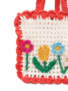 Borsa per bambina Stella McCartney Kids biancs con applicazione a fiori TY0A88 Z3638 101 STELLA McCARTNEY KIDS 