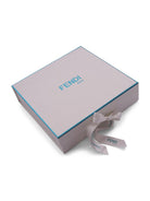 Set tre pezzi per neonato Fendi Kids azzurro con stampa Cavallino Fendi BUK160 8RA F19J4 FENDI KIDS 