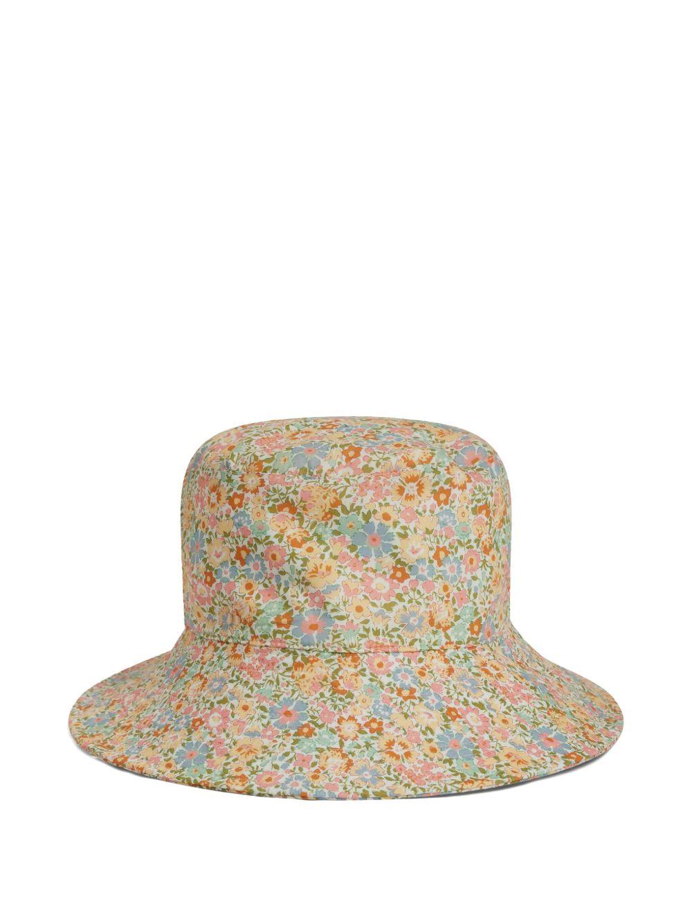 Cappello per bambina Bonpoint Faye multicolore con stampa a fiori S05GACW00007 525C BONPOINT KIDS 
