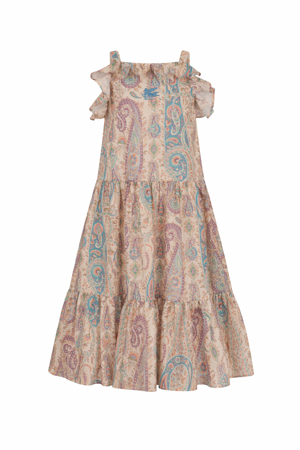 Abito per bambina ETRO KIDS multicolore con ruches e stampa paisley GY1B40 M0081 107MC ETRO KIDS 