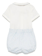 Completo per neonato La Stupenderia bianco a quadretti con colletto Peter Pan TBCT53 Y11 LA STUPENDERIA 
