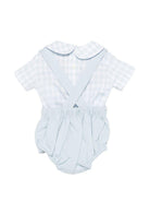 Set body e shorts per neonato La Stupenderia azzurro con motivo a quadretti 2TBCT53 M59Y51 LA STUPENDERIA KIDS 
