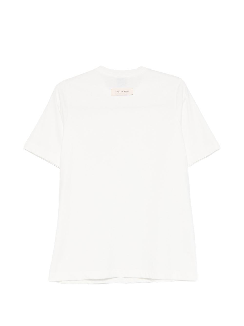 T-shirt per donna Alysi bianca con taschino 116427 P6055 LT ALYSI 