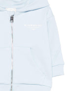Felpa per neonato Givenchy Kids azzurra con logo sul davanti H31195 77L GIVENCHY KIDS 