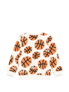 Felpa per bambino Stella McCartney Kids bianca con stampa grafica all-over TY4Q70 Z3521 137MC STELLA McCARTNEY KIDS 