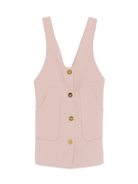 Abito per bambina Elisabetta Franchi La Mia Bambina rosa con scollo a V EFAB6240GA085 C041 ElISABETTA FRANCHI 