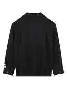 Camicia per bambino Givenchy Kids nera con applicazione con logo a contrasto H30941 09B GIVENCHY KIDS 