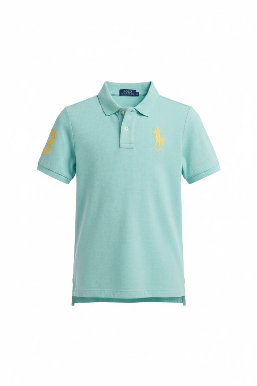 Polo per bambino Polo Ralph Lauren Kids azzurra con ricamo Polo Pony 322703635 509 Ralph Lauren kids 