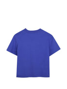 T-shirt per bambino Lanvin Kids blu con applicazione logo N30432 80A LANVIN KIDS 